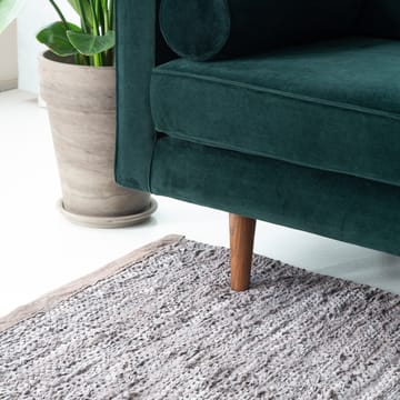 Leather gulvteppe 200x300 cm - Wood (brun) - Rug Solid
