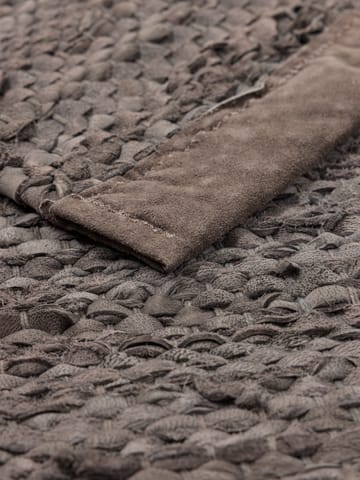 Leather gulvteppe 200x300 cm - Wood (brun) - Rug Solid