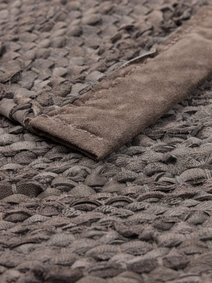 Leather gulvteppe 200x300 cm, Wood (brun) Rug Solid