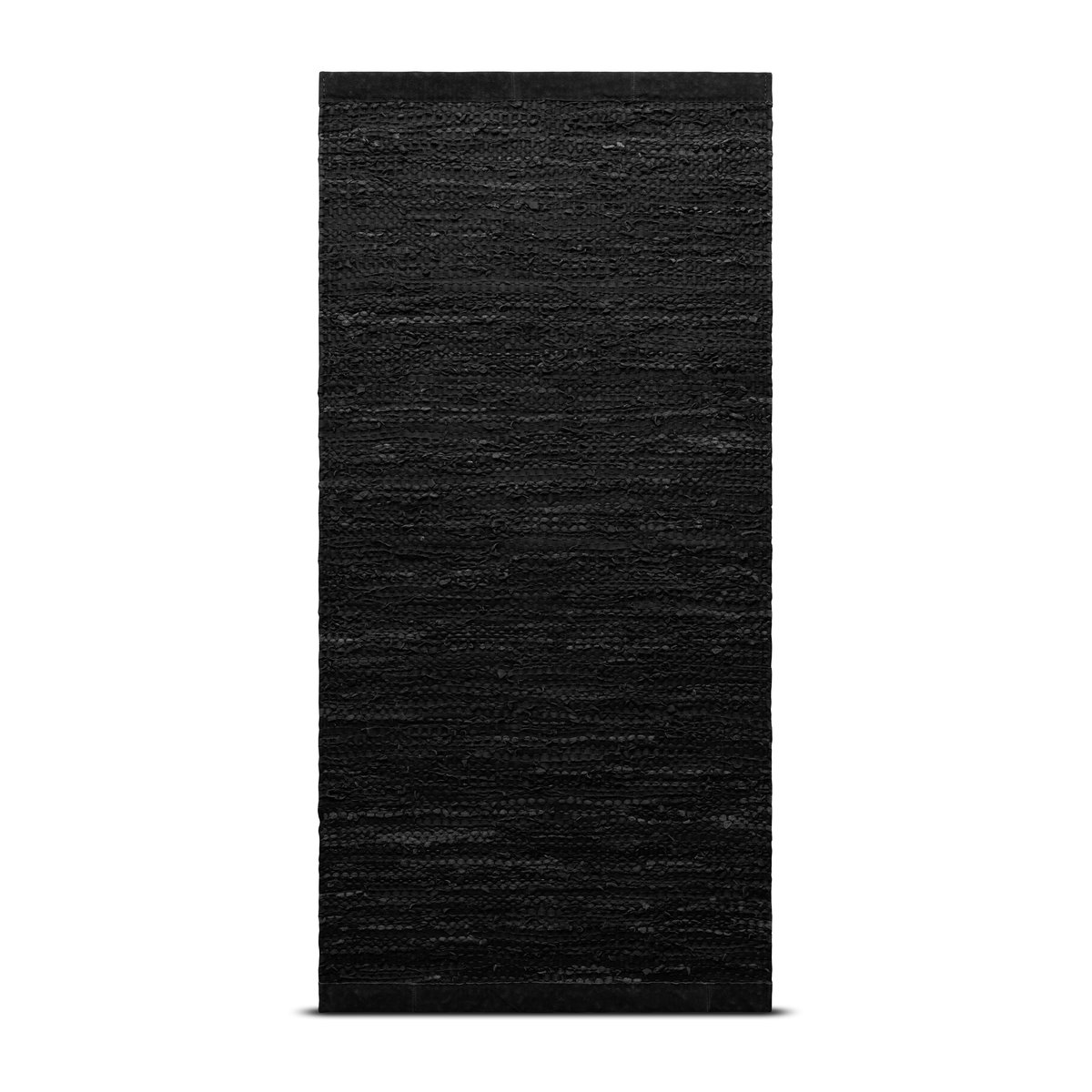 Bilde av Rug Solid Leather gulvteppe 60x90 cm black (svart)