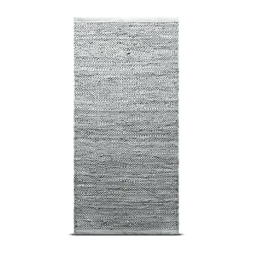 Leather gulvteppe 60x90 cm - light grey (lysegrå) - Rug Solid