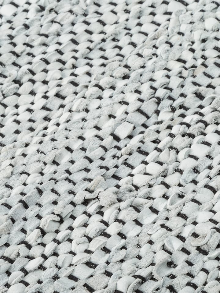 Leather gulvteppe 60x90 cm, light grey (lysegrå) Rug Solid