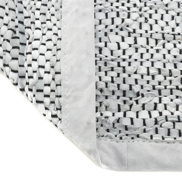 Leather gulvteppe 60x90 cm, light grey (lysegrå) Rug Solid