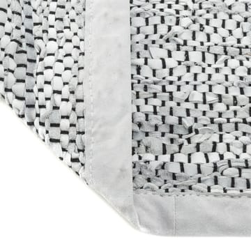 Leather gulvteppe 60x90 cm - light grey (lysegrå) - Rug Solid