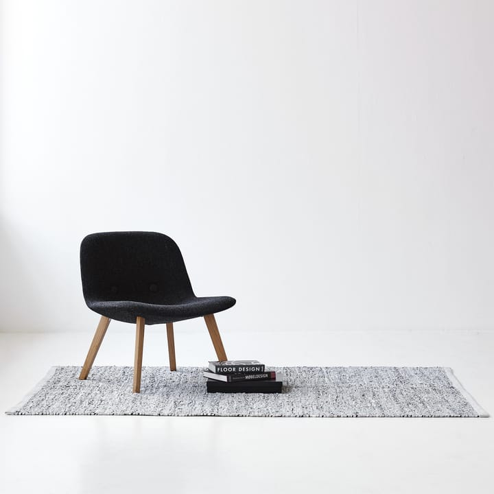 Leather gulvteppe 60x90 cm, light grey (lysegrå) Rug Solid