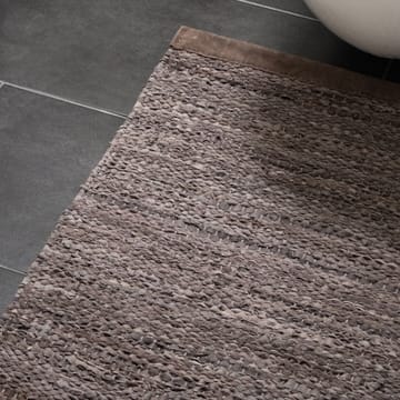 Leather gulvteppe 60x90 cm - Wood (brun) - Rug Solid