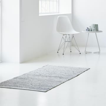 Leather gulvteppe 65x135 cm - light grey (lysegrå) - Rug Solid