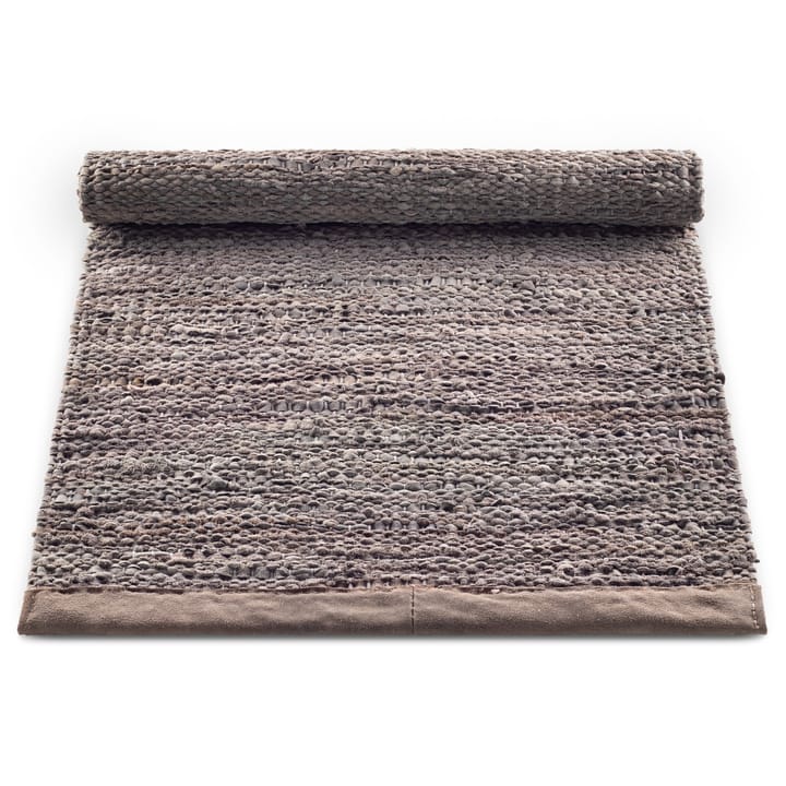 Leather gulvteppe 65x135 cm, Wood (brun) Rug Solid