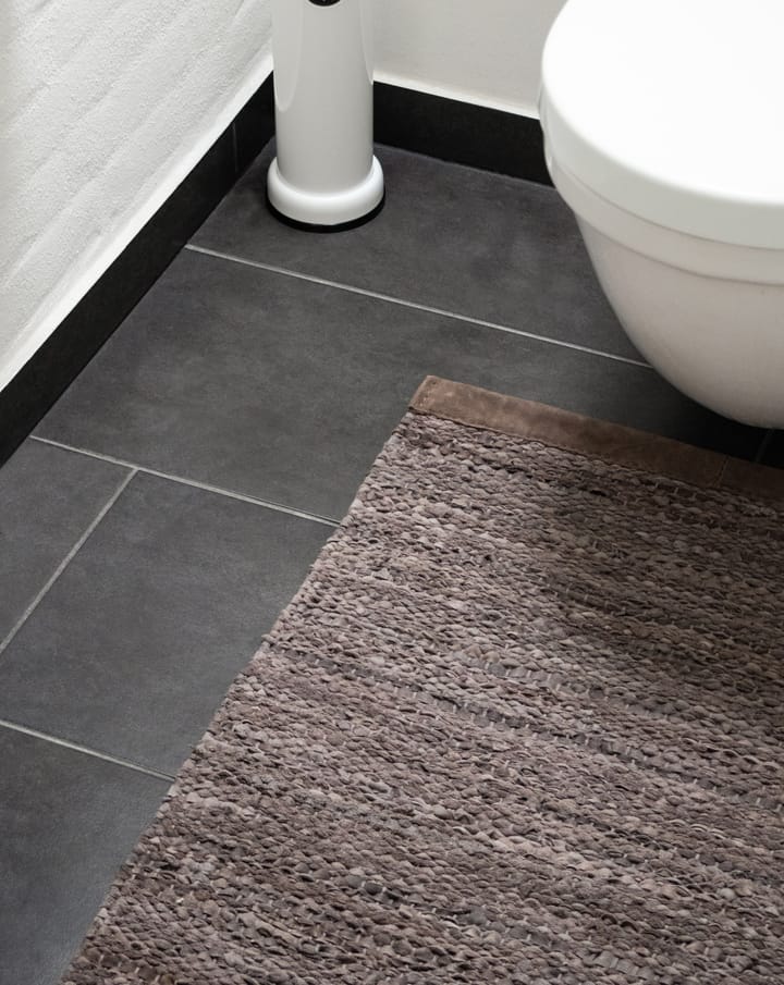 Leather gulvteppe 65x135 cm, Wood (brun) Rug Solid