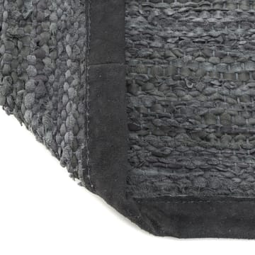 Leather gulvteppe 75x200 cm - dark grey (mørkegrå) - Rug Solid