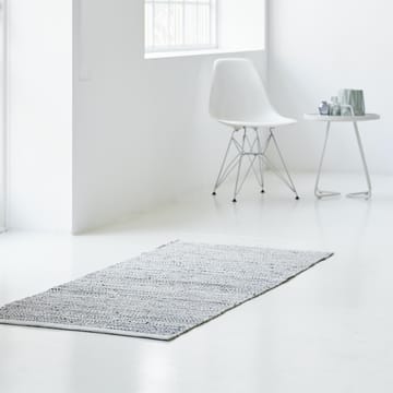 Leather gulvteppe 75x200 cm - light grey (lysegrå) - Rug Solid