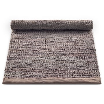 Leather gulvteppe 75x200 cm - Wood (brun) - Rug Solid