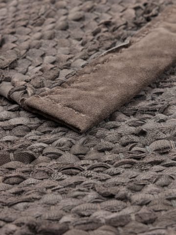 Leather gulvteppe 75x200 cm - Wood (brun) - Rug Solid