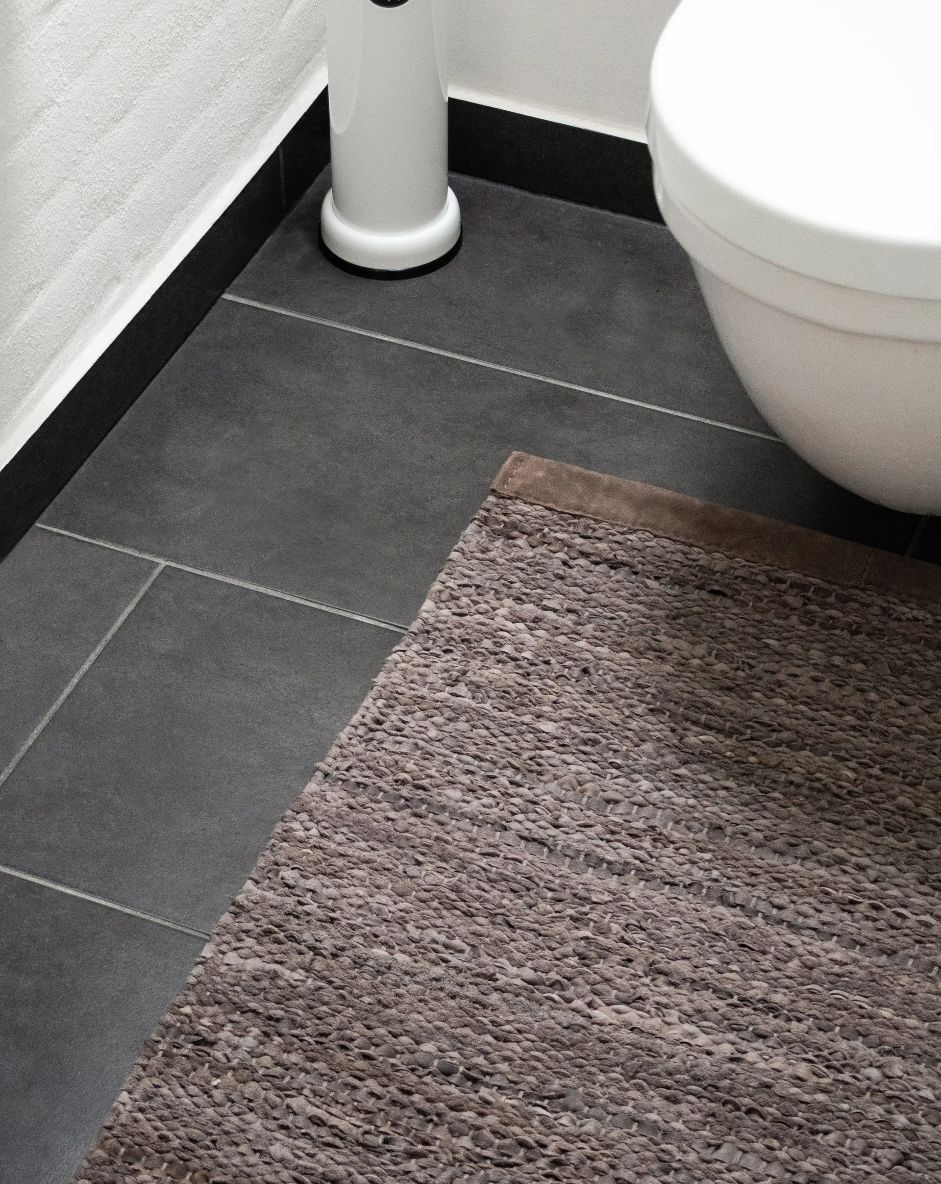 Leather gulvteppe 75x200 cm, Wood (brun) Rug Solid