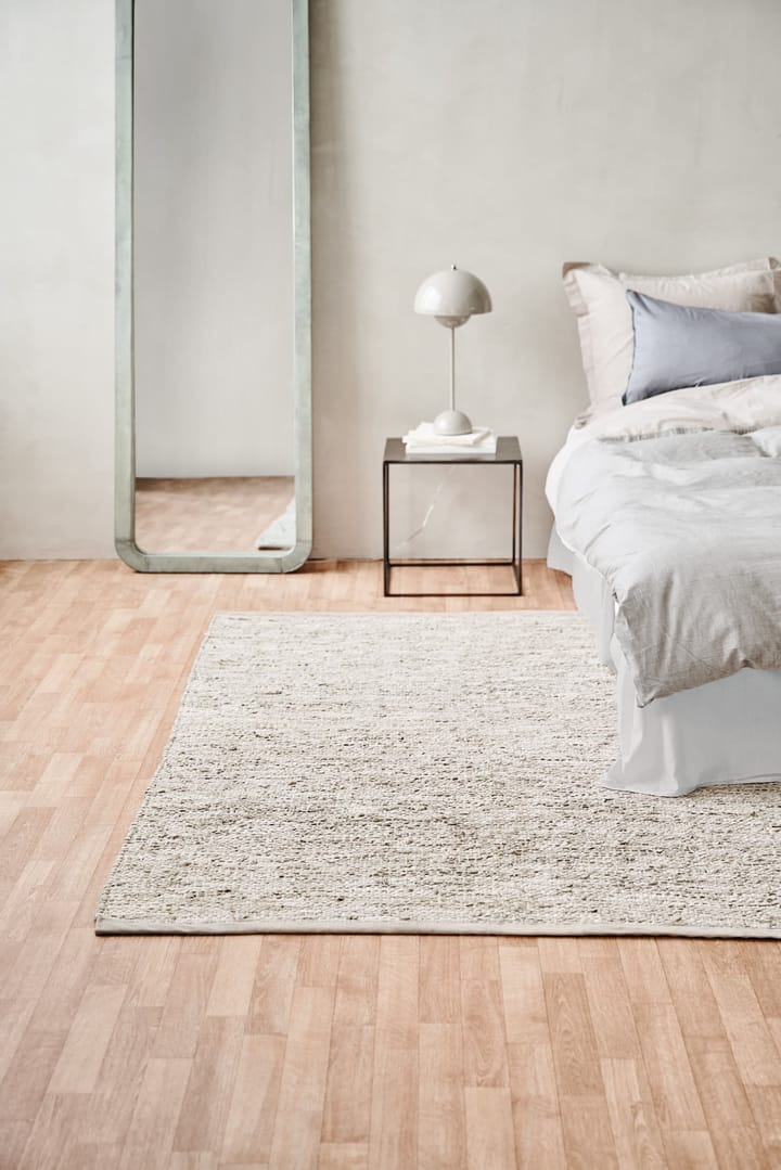 Leather gulvteppe 75x300 cm, beige Rug Solid