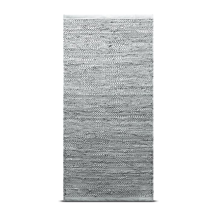 Leather gulvteppe 75x300 cm - light grey (lysegrå) - Rug Solid