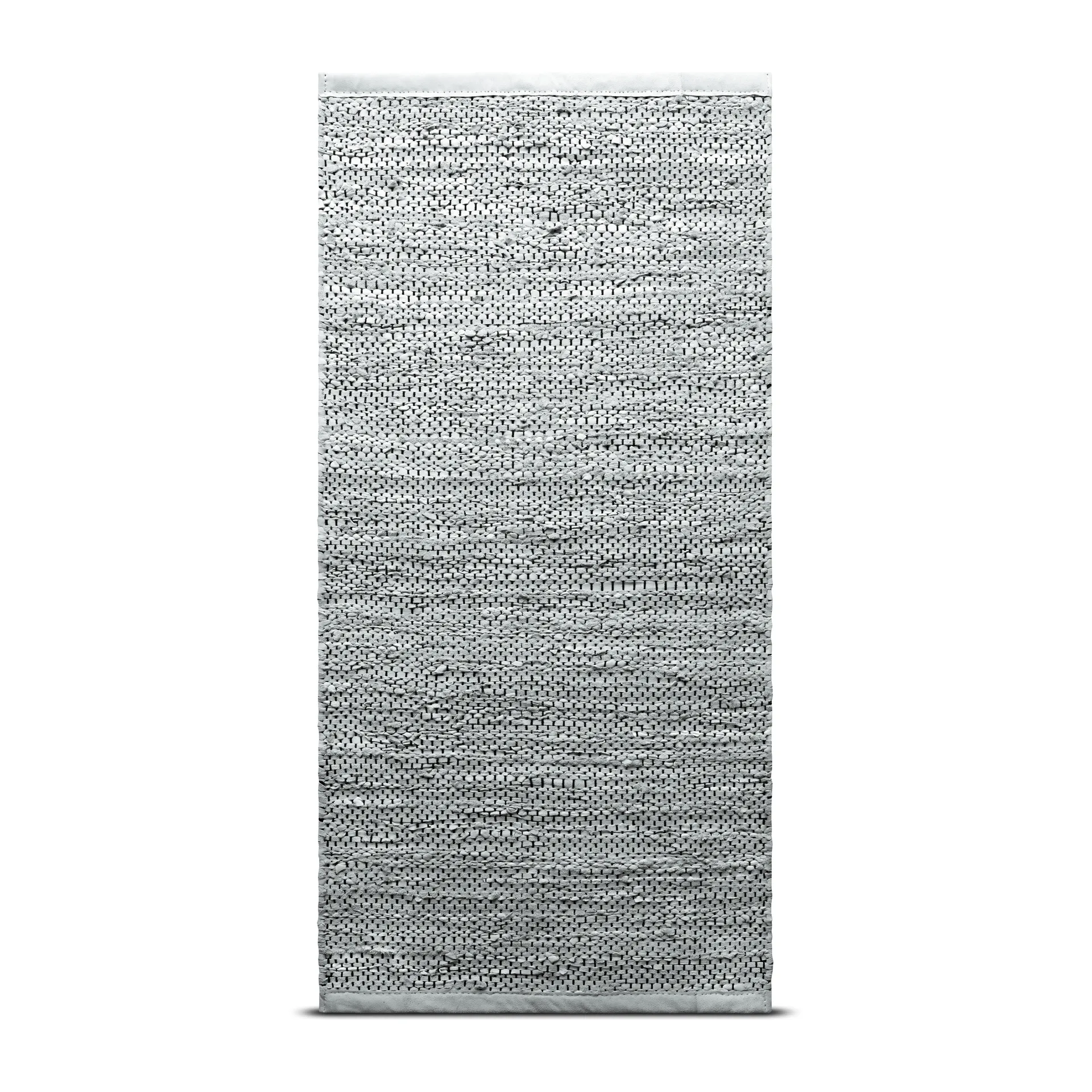 Leather gulvteppe 75x300 cm, light grey (lysegrå) Rug Solid