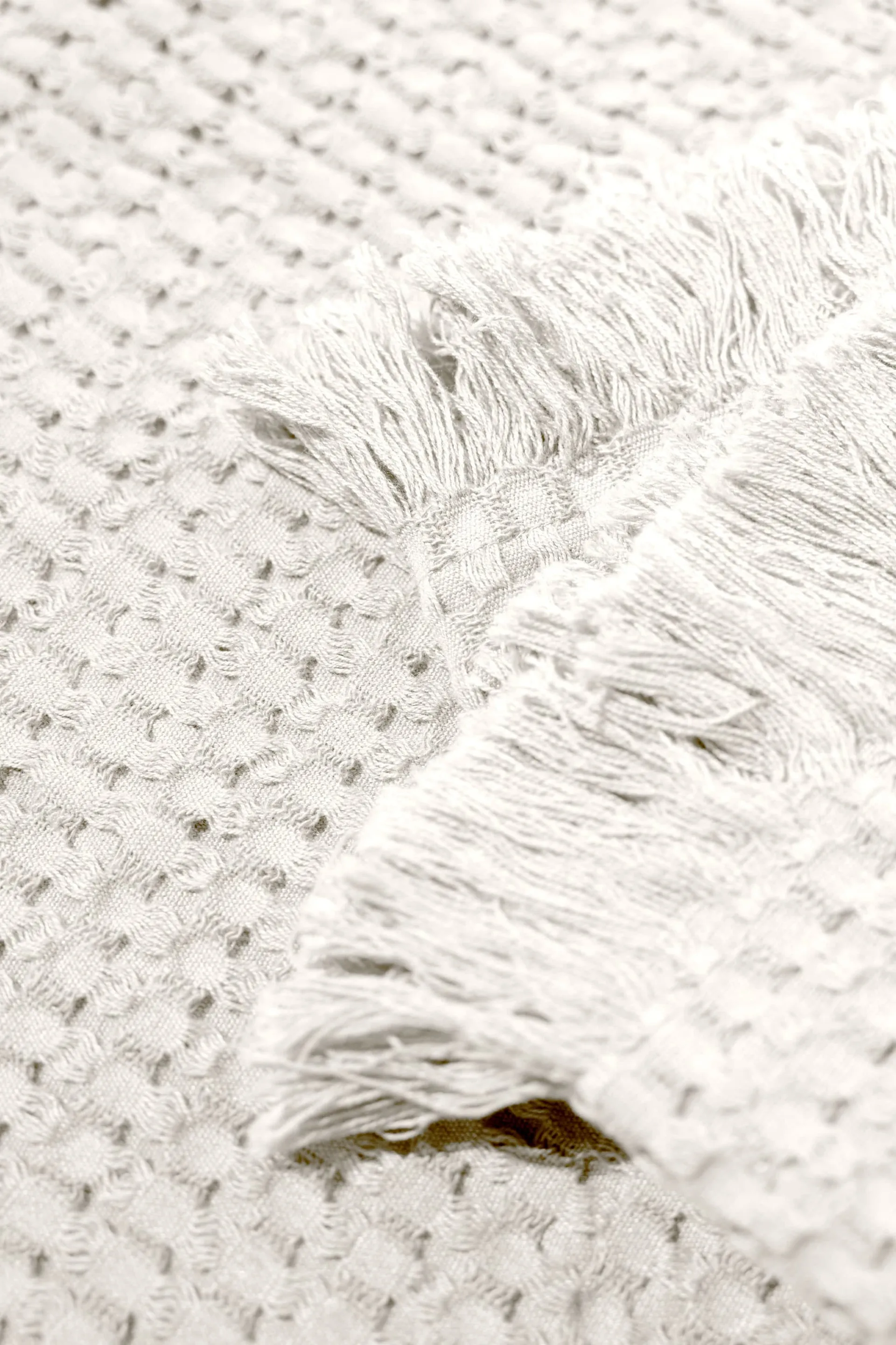 Stockholm bomullspledd 130 x 180 cm, Champagne beige Rug Solid