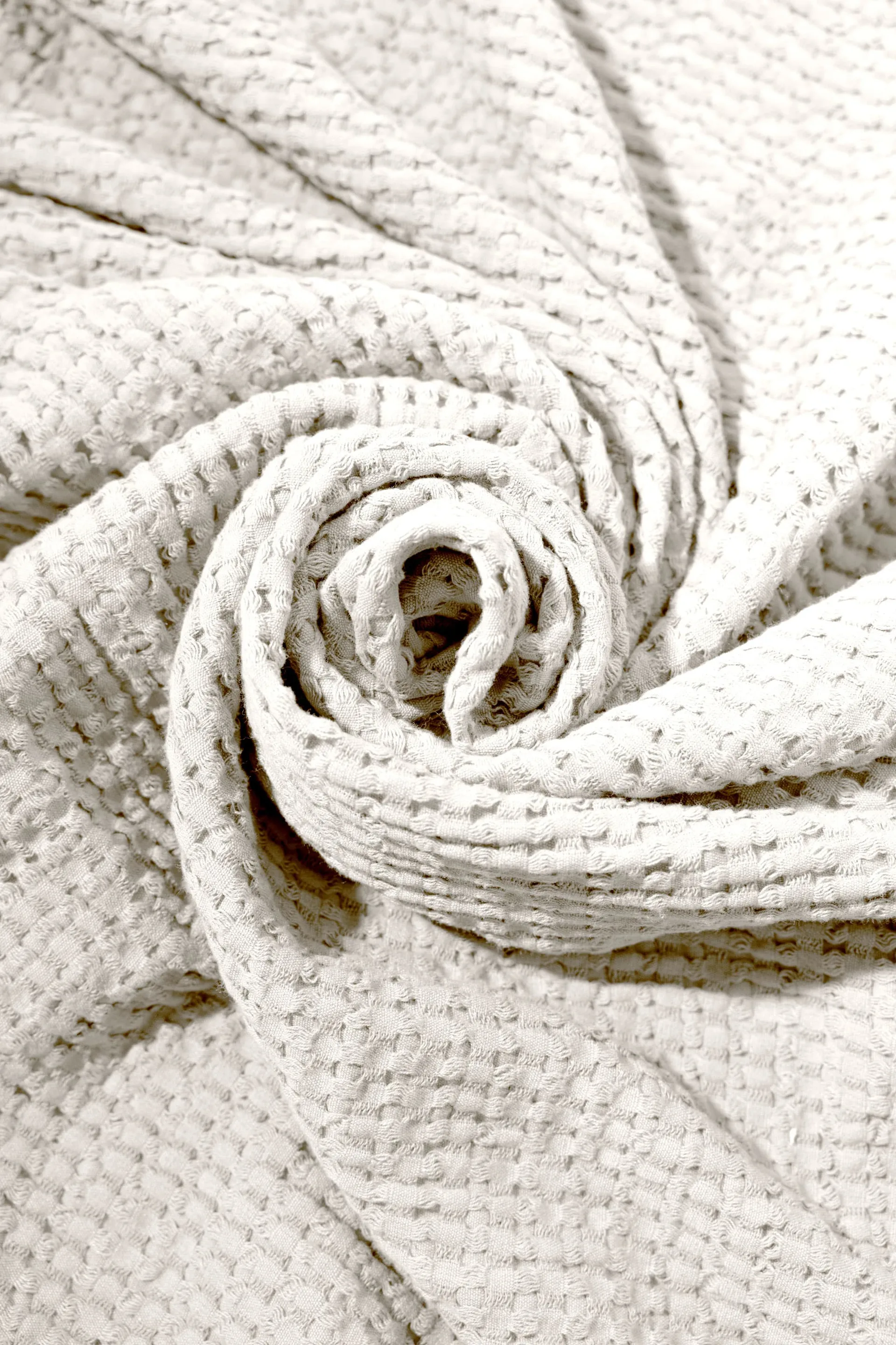 Stockholm bomullspledd 130 x 180 cm, Champagne beige Rug Solid