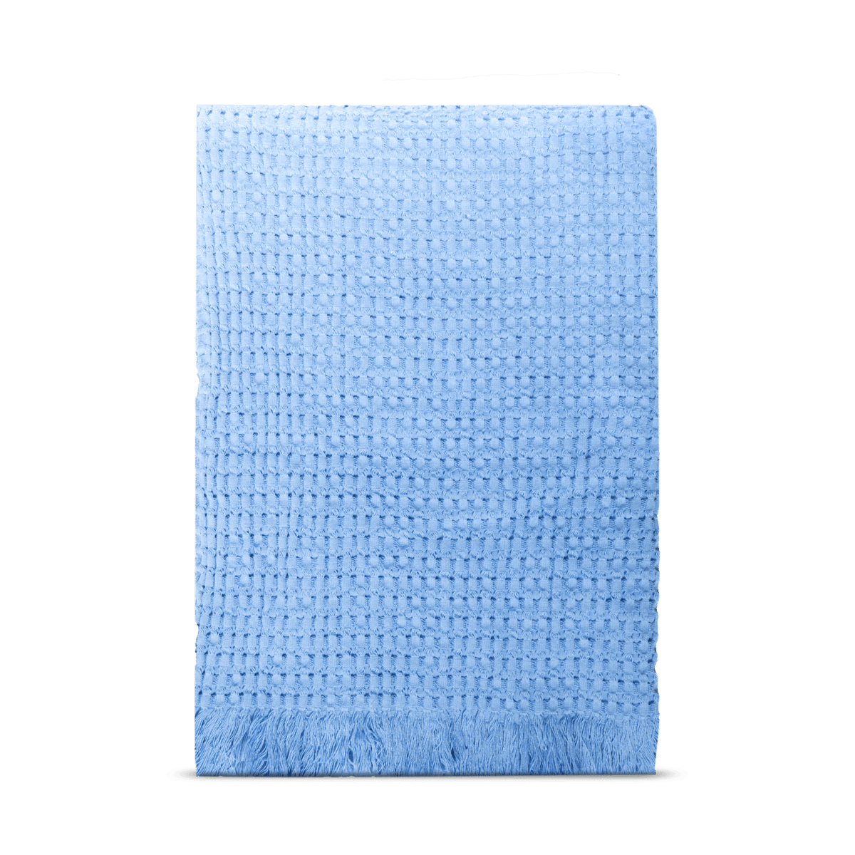 Bilde av Rug Solid Stockholm bomullspledd 130 x 180 cm Millenium blue
