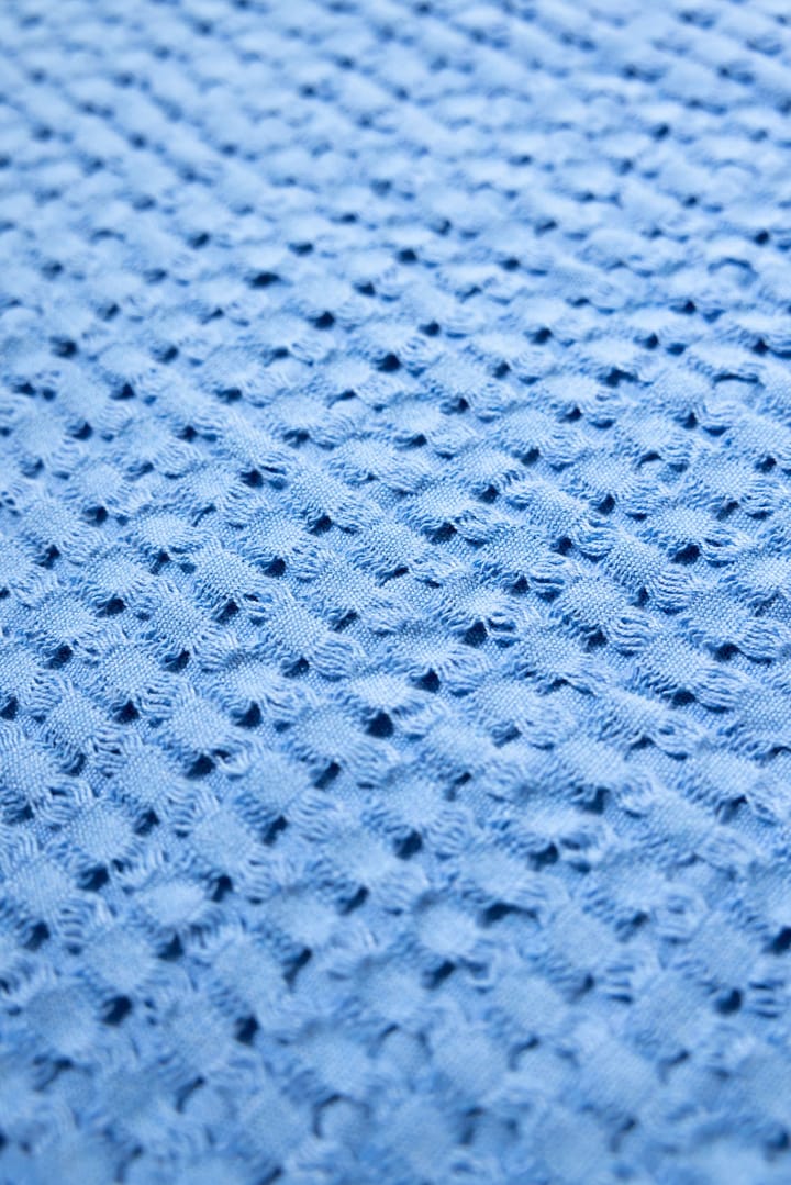 Stockholm bomullspledd 130 x 180 cm - Millenium blue - Rug Solid