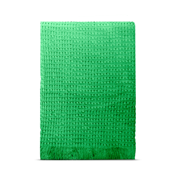 Stockholm bomullspledd 130 x 180 cm - Racing green - Rug Solid