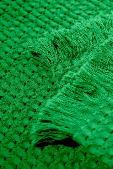 Stockholm bomullspledd 130 x 180 cm - Racing green - Rug Solid