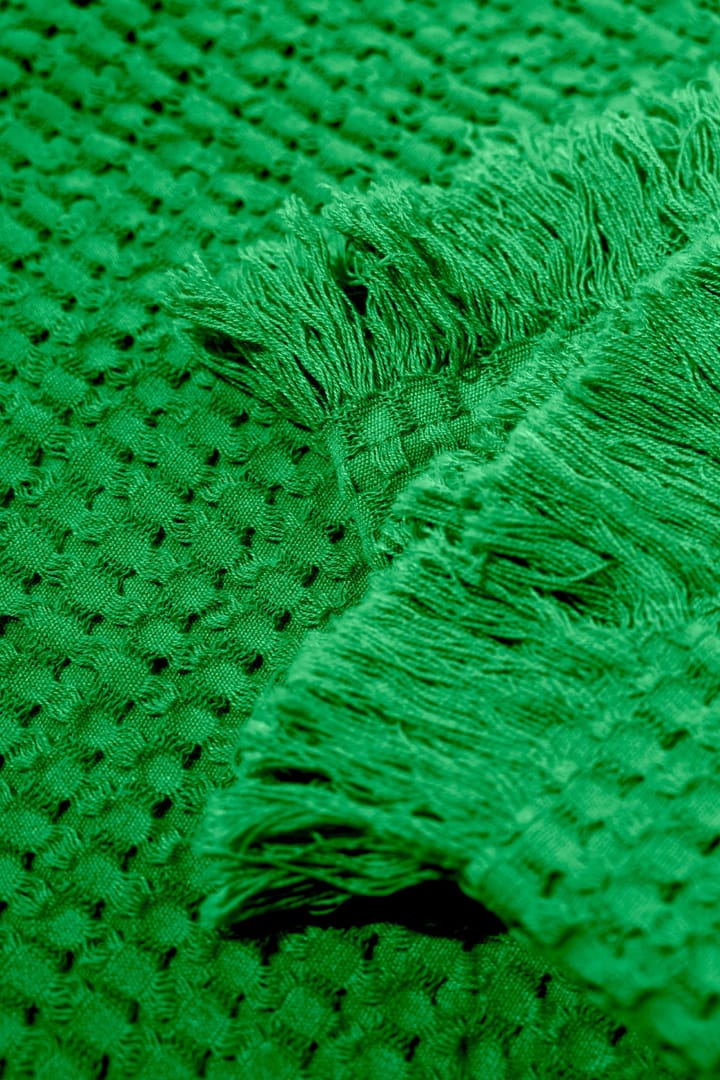 Stockholm bomullspledd 130 x 180 cm, Racing green Rug Solid