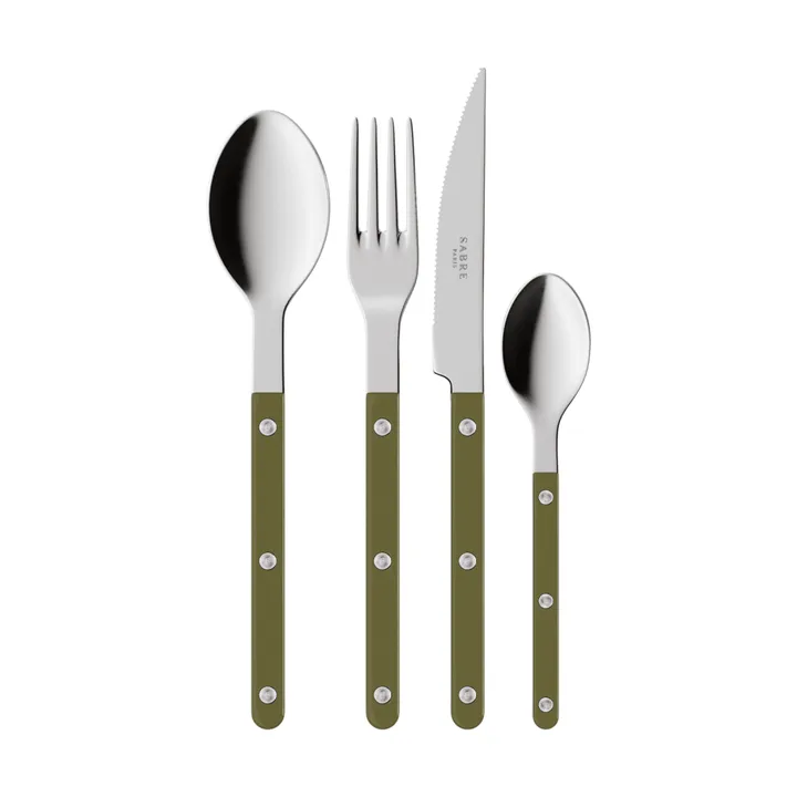 Bistrot solid bestikksett 4 deler - Green fern - SABRE Paris