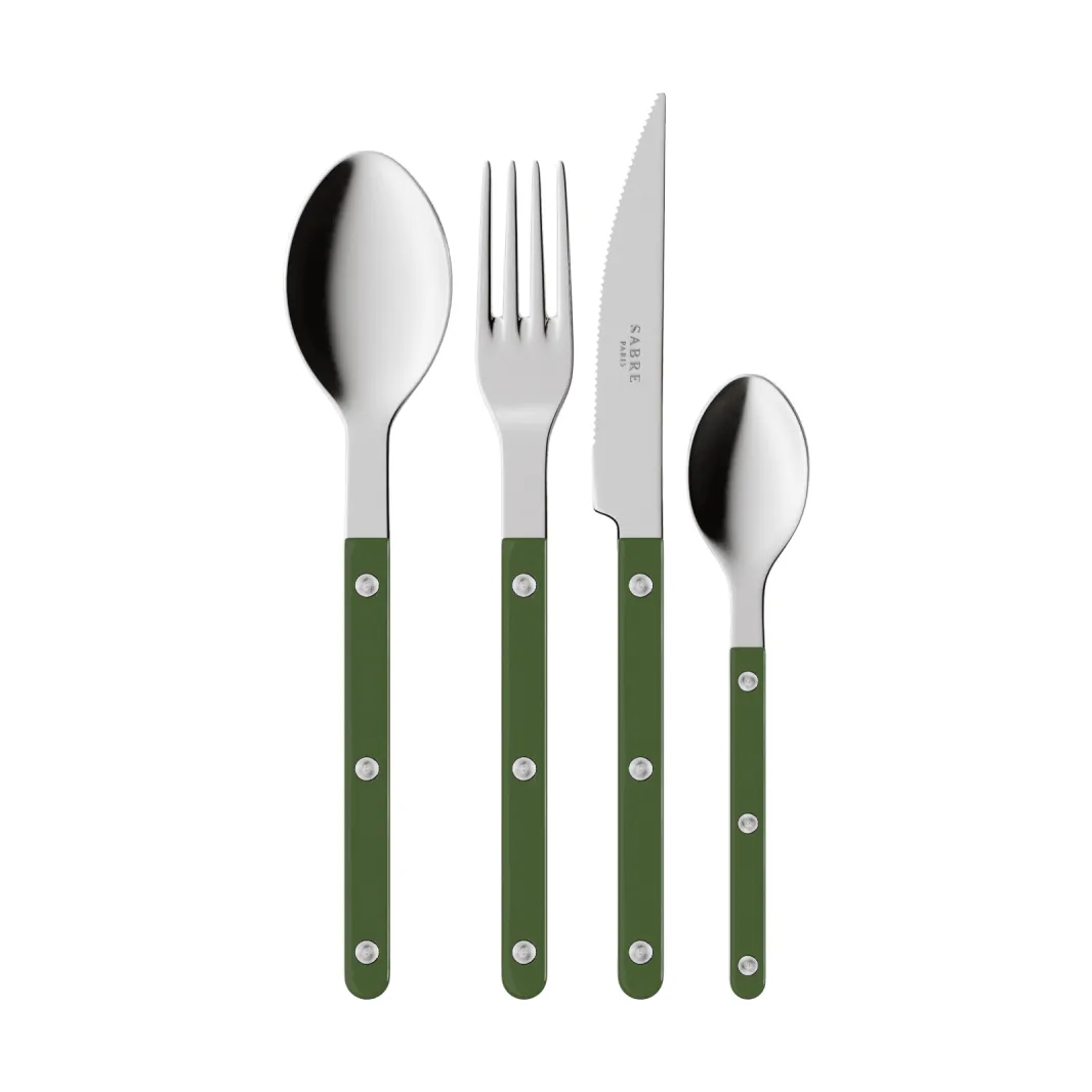 Bistrot solid bestikksett 4 deler, Green SABRE Paris