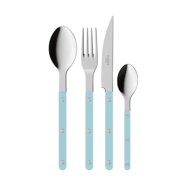 Bistrot solid bestikksett 4 deler - Pastel blue - SABRE Paris