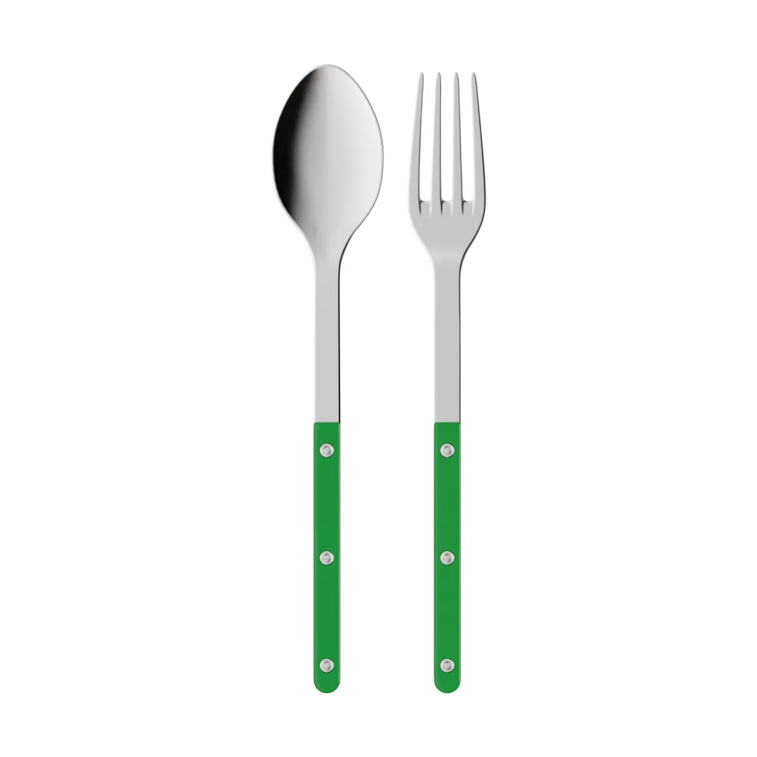 Bistrot solid serveringsbestikk 2 deler, Garden green SABRE Paris