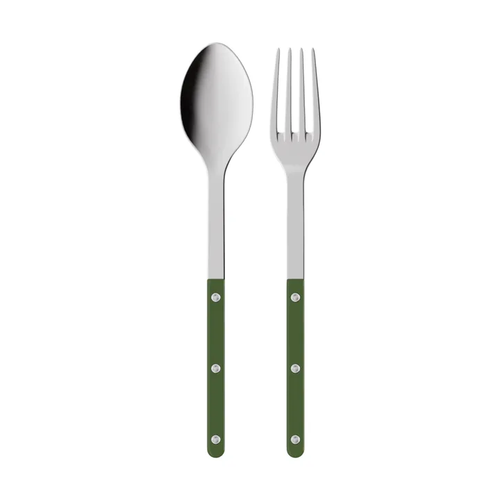 Bistrot solid serveringsbestikk 2 deler - Green - SABRE Paris