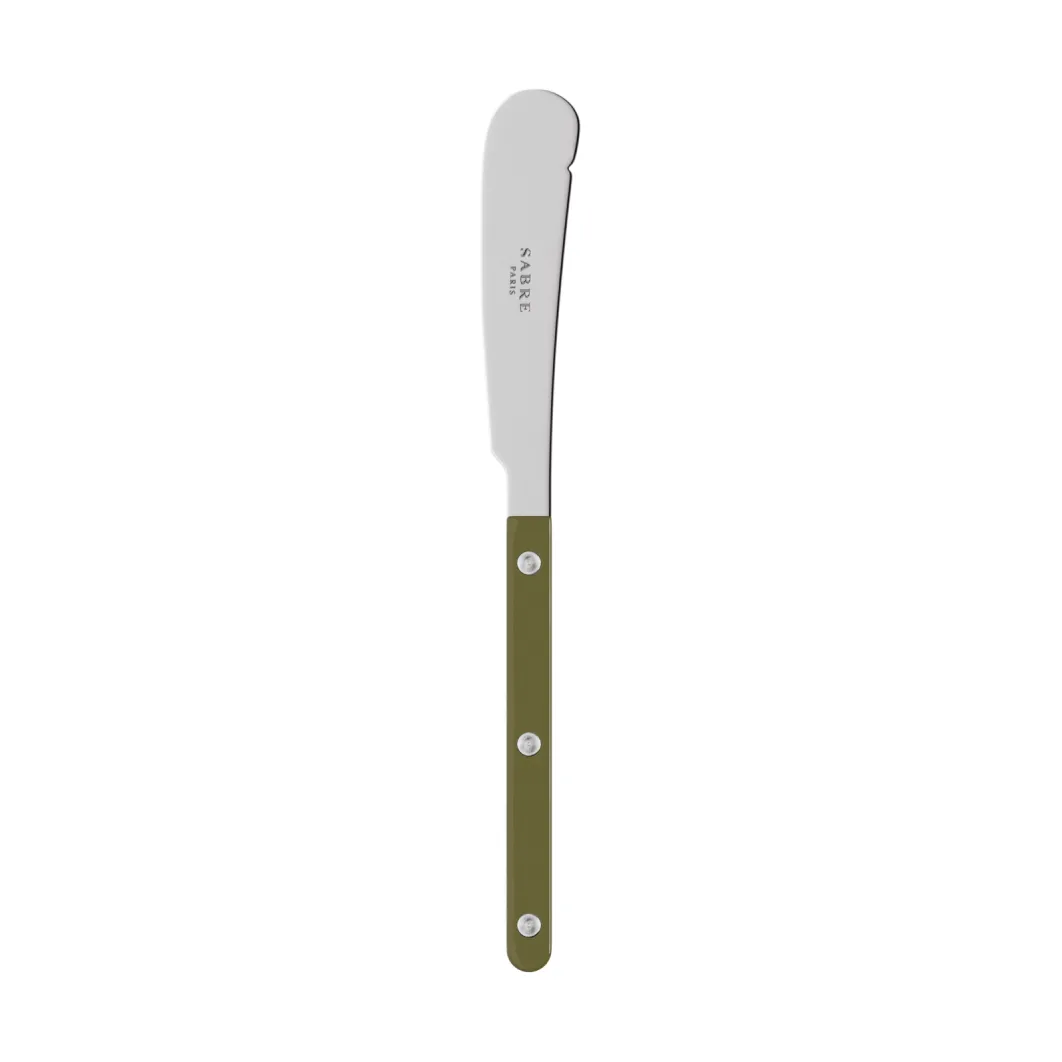Bistrot solid smørkniv 16 cm, Green fern SABRE Paris