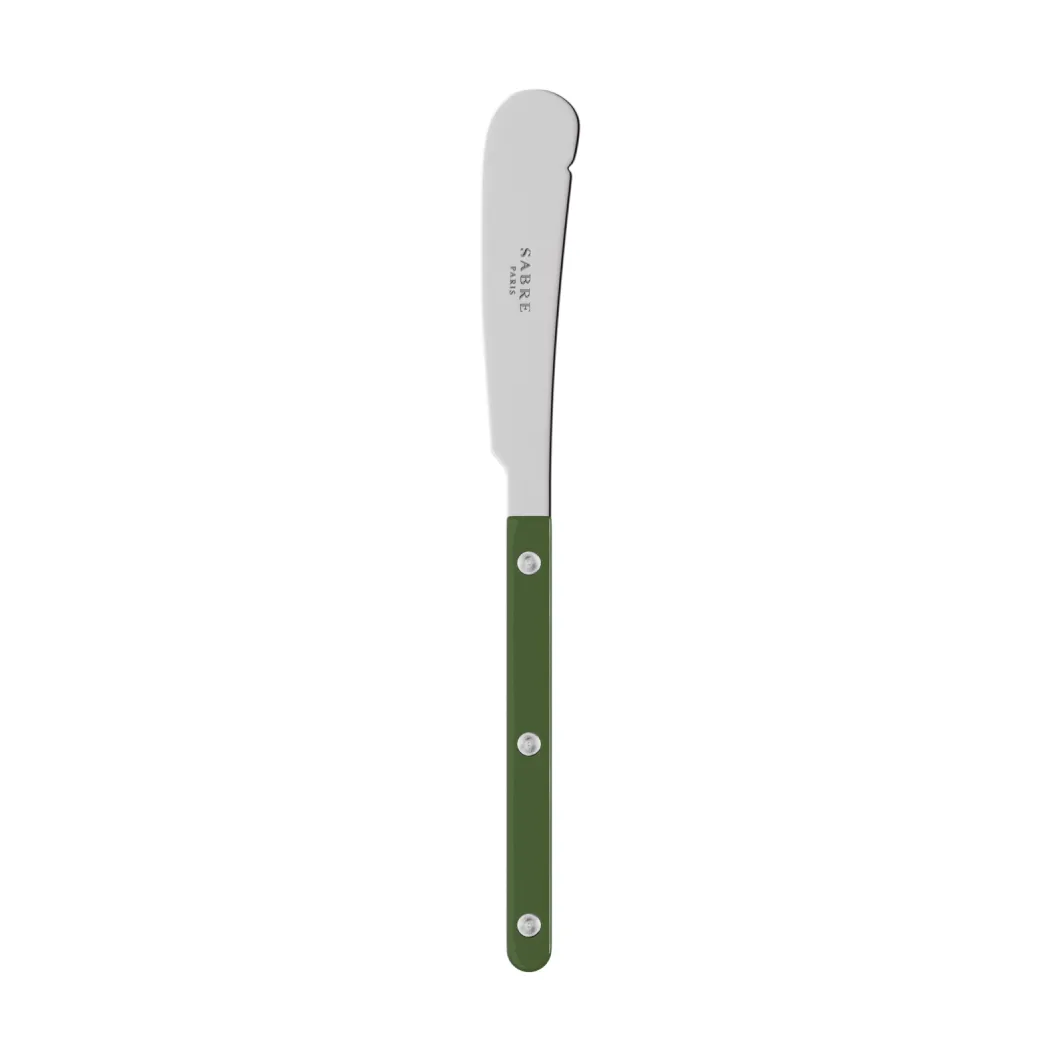 Bistrot solid smørkniv 16 cm, Green SABRE Paris