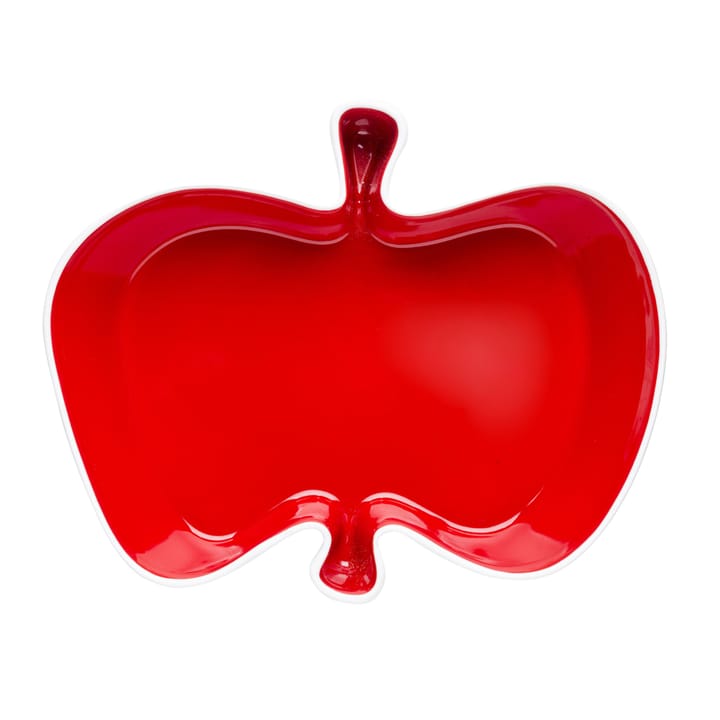 Apple serveringsfat - rød-hvit - Sagaform
