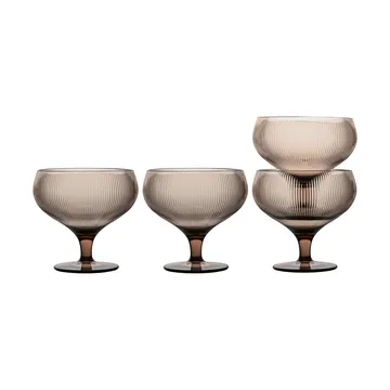 Billi champagneglass 30 cl 4‑pk - Brun - Sagaform