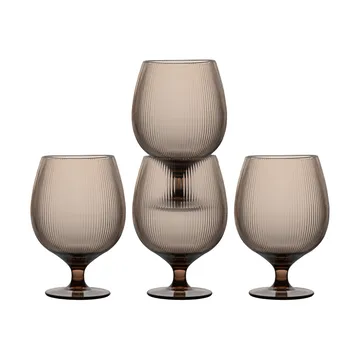 Billi ølglass 50 cl 4-pk - Brun - Sagaform
