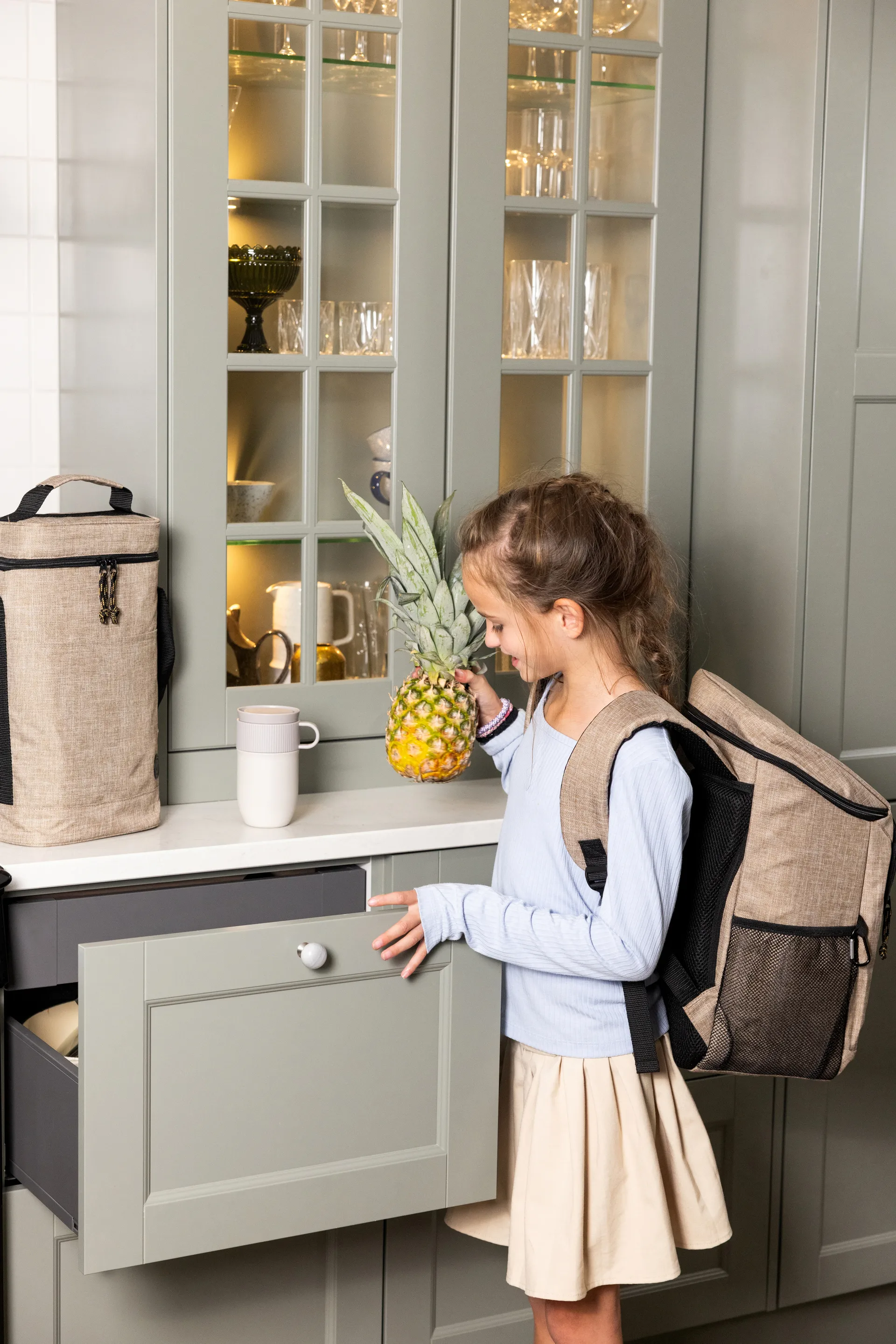 City kjøleryggsekk 21 L, Beige Sagaform