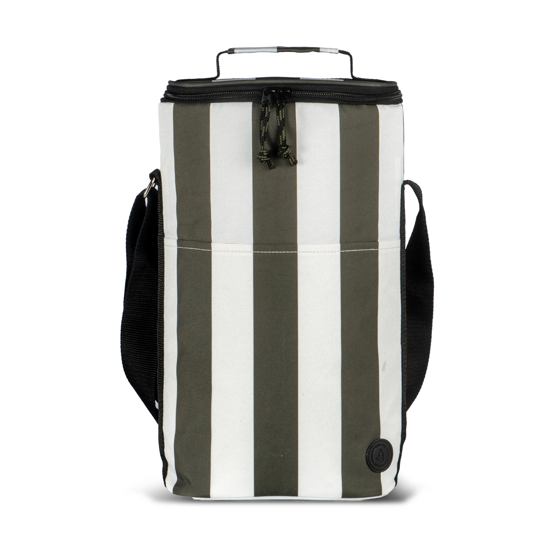 City kjøleveske høy 9 L, Grønn-hvit Sagaform