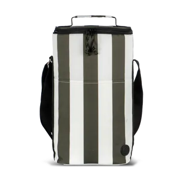 City kjøleveske høy 9 L - Grønn-hvit - Sagaform