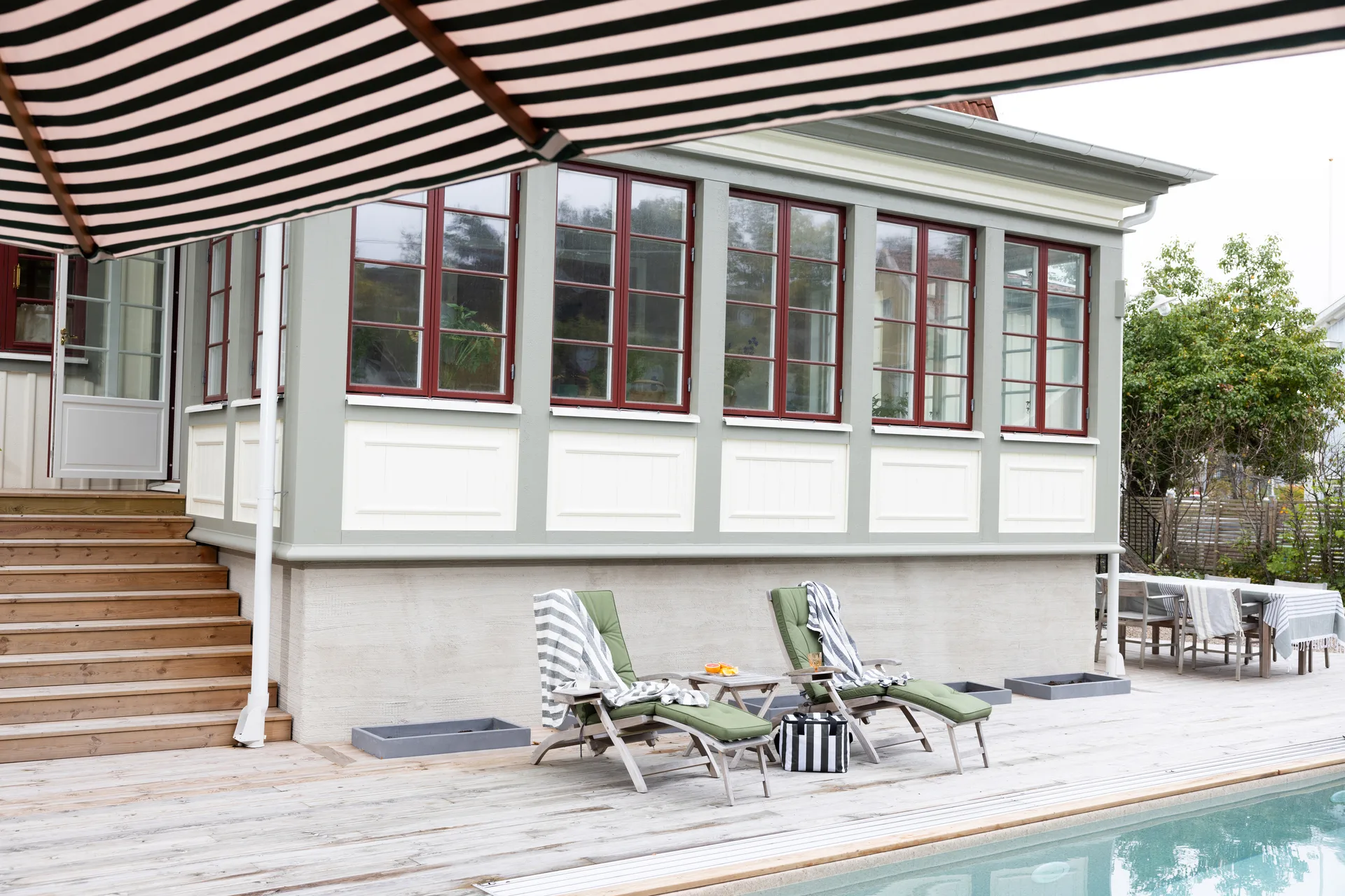 City kjøleveske stor 20 L, Grønn-hvit Sagaform