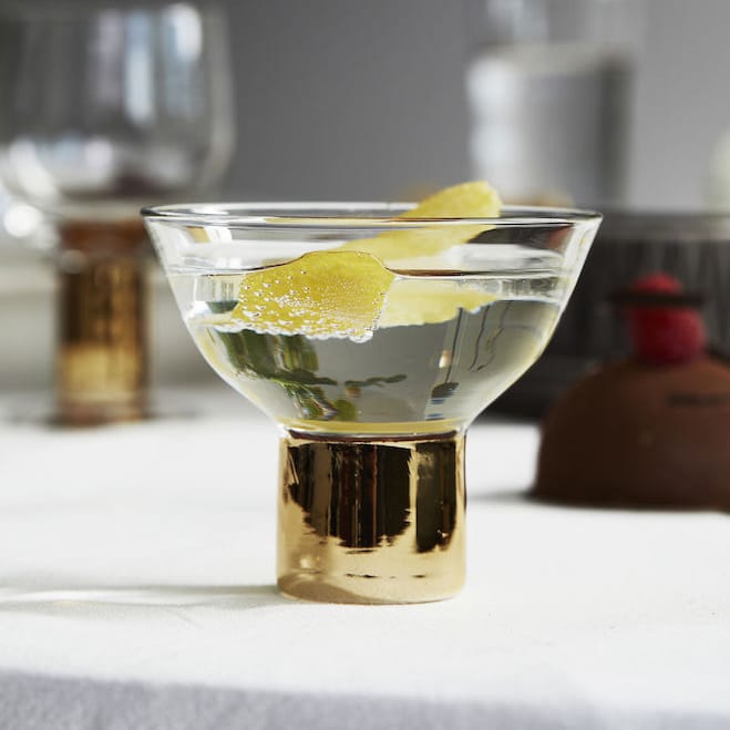 Club cocktailglass 2-stk. - gullfarget - Sagaform