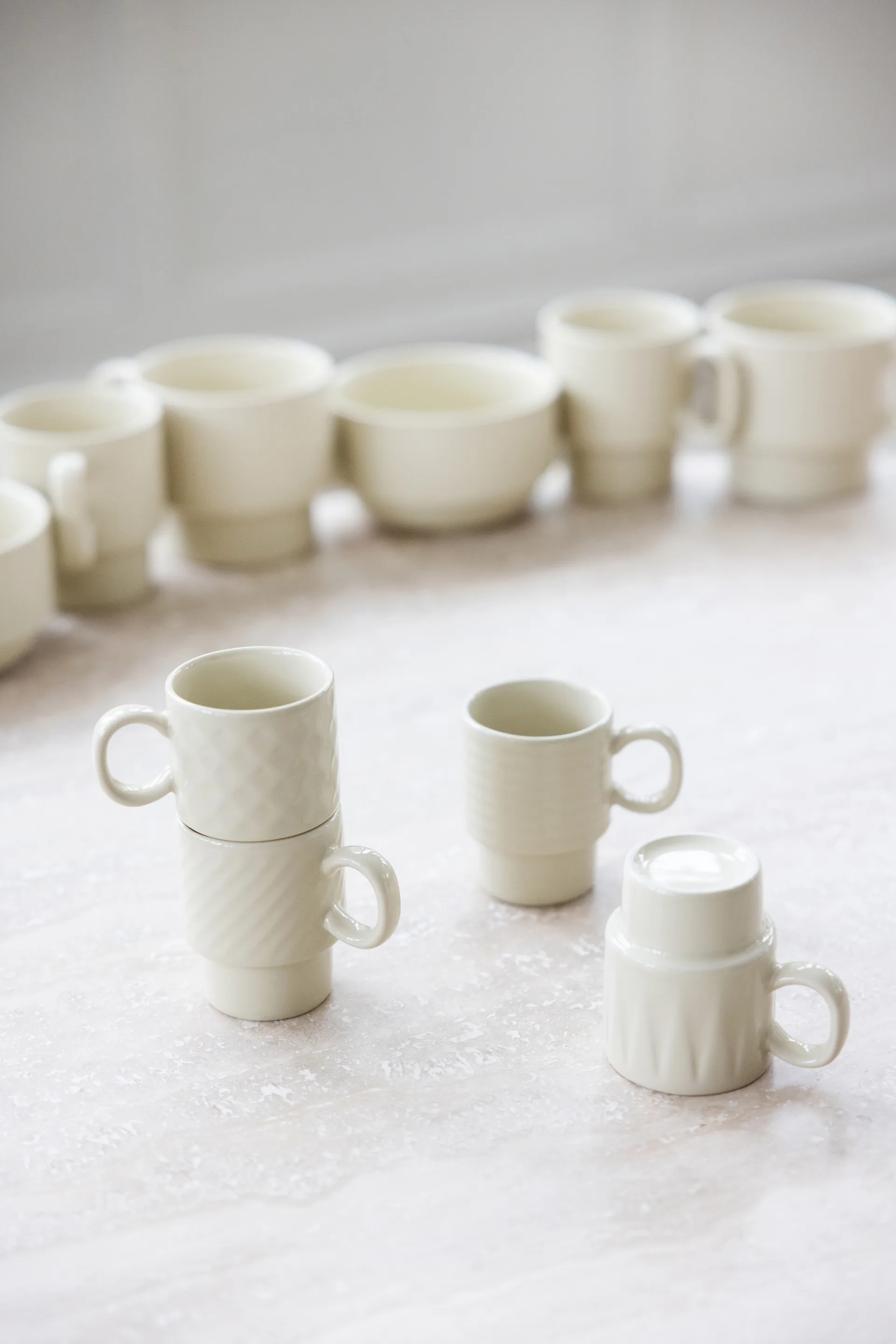 Coffee & More espressokopp 4-pk, Beige Sagaform