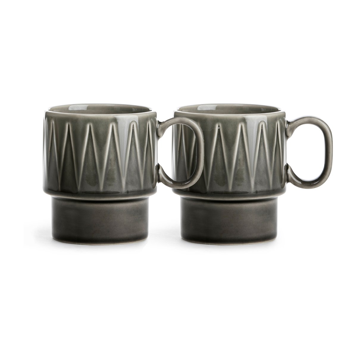 Sagaform - Coffee & More kaffekopp 25 cl 2 stk grå
