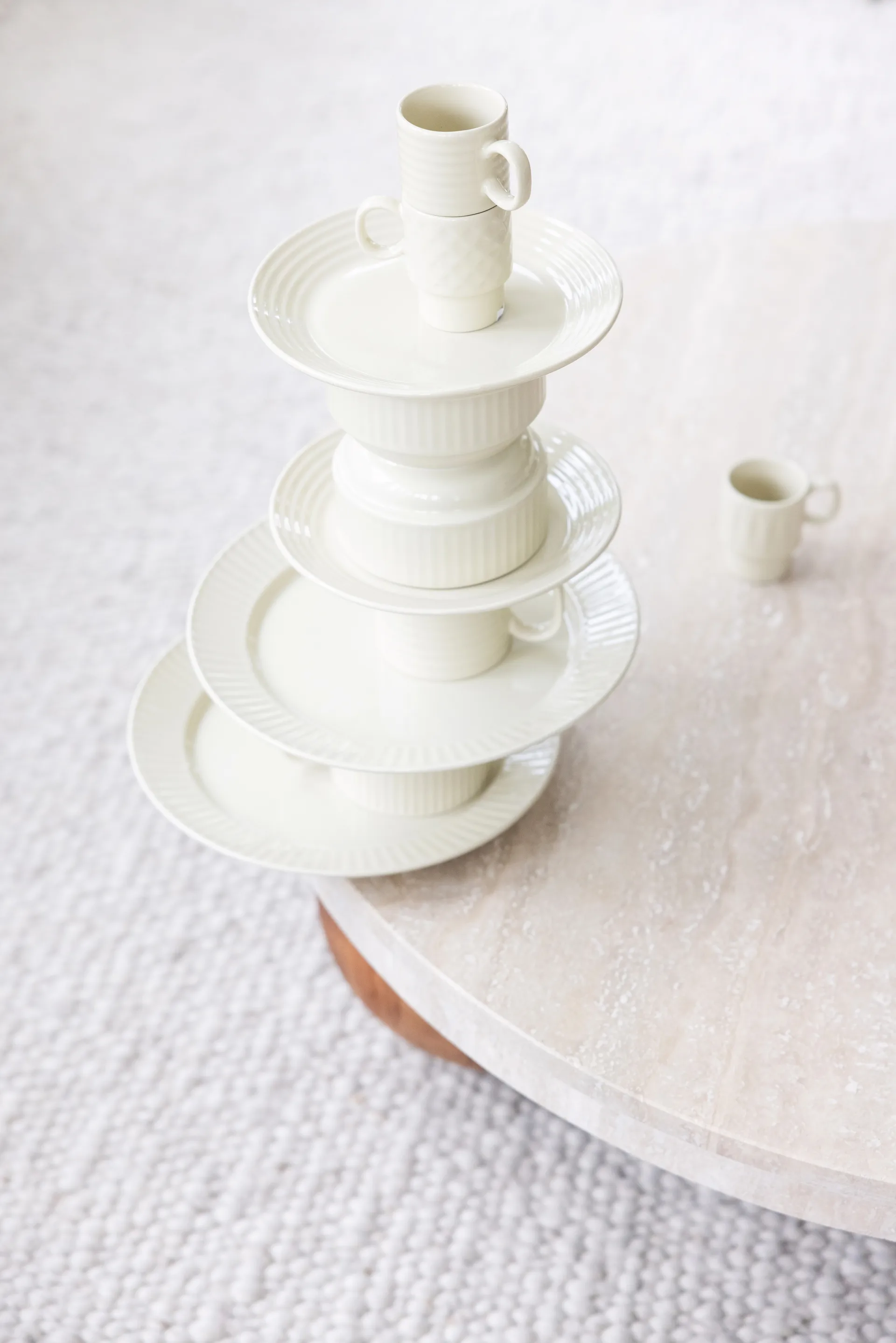 Coffee & More tekopp 2-pk, Beige Sagaform