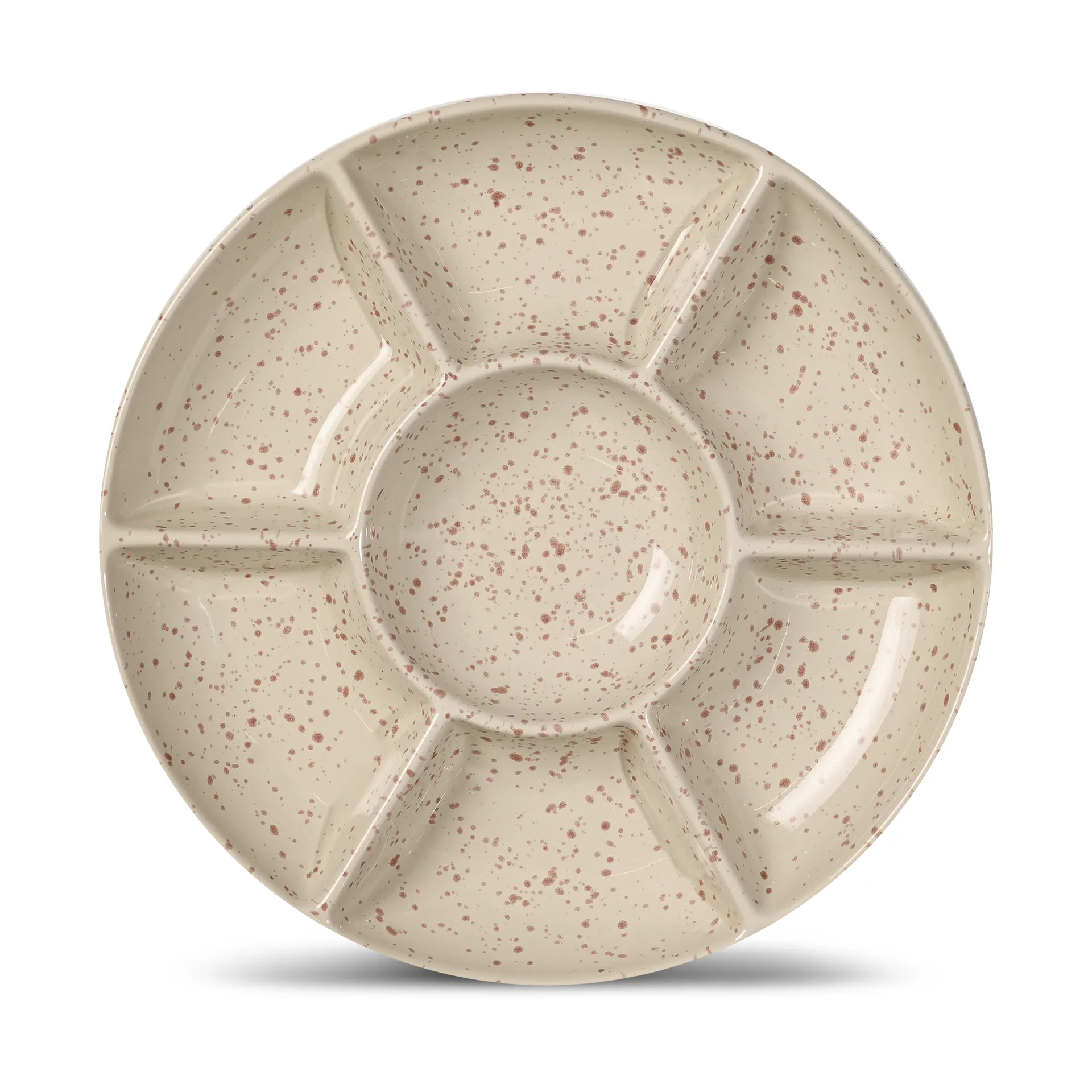 Ditte serveringsfat, Beige-burgunder Sagaform