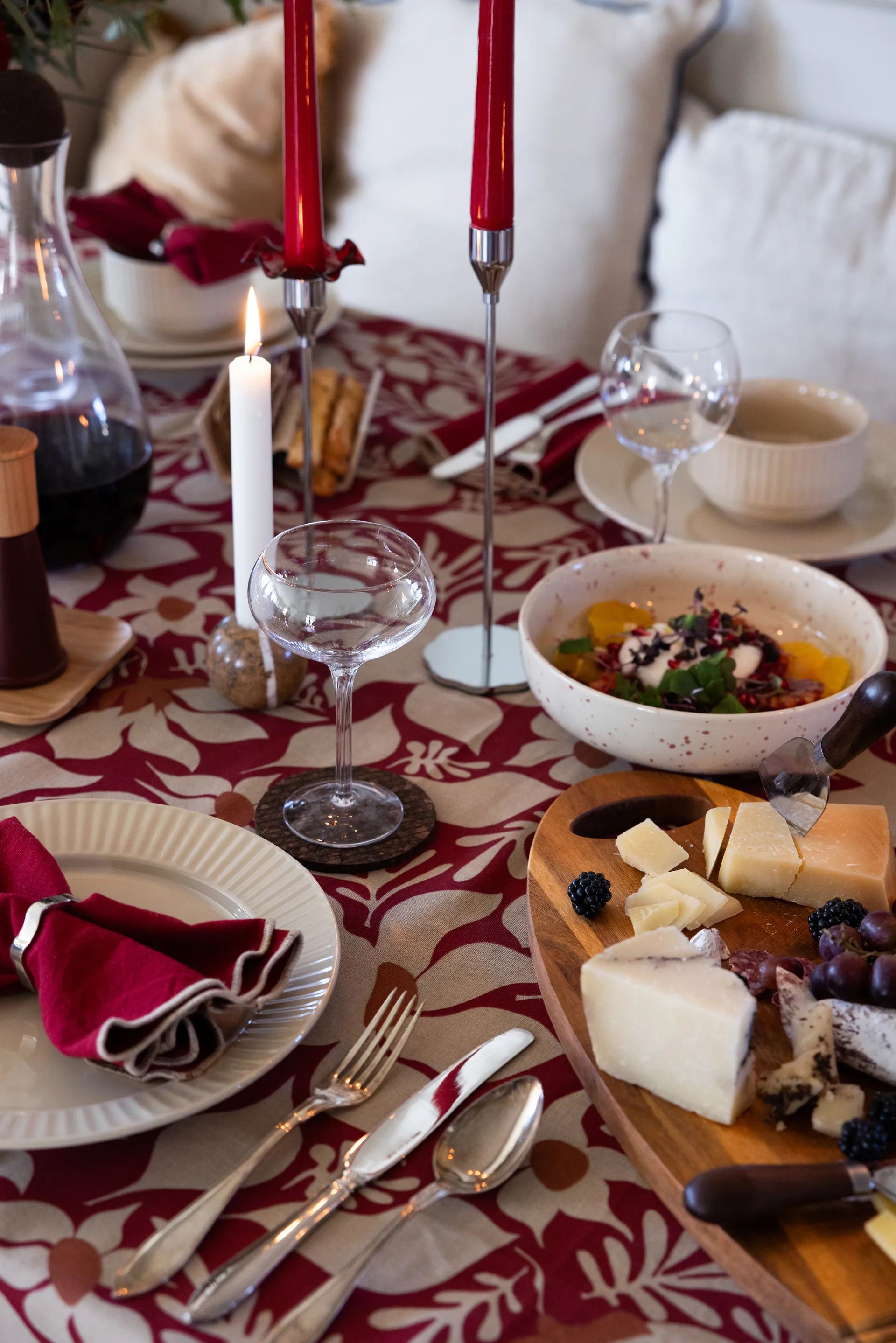 Edith duk 150x280 cm, Vinrød Sagaform