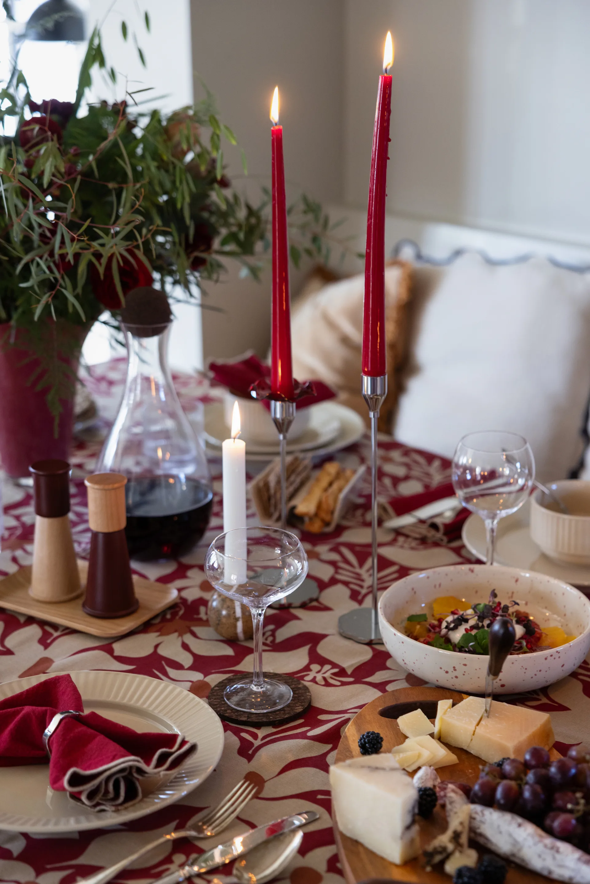 Edith duk 150x280 cm, Vinrød Sagaform