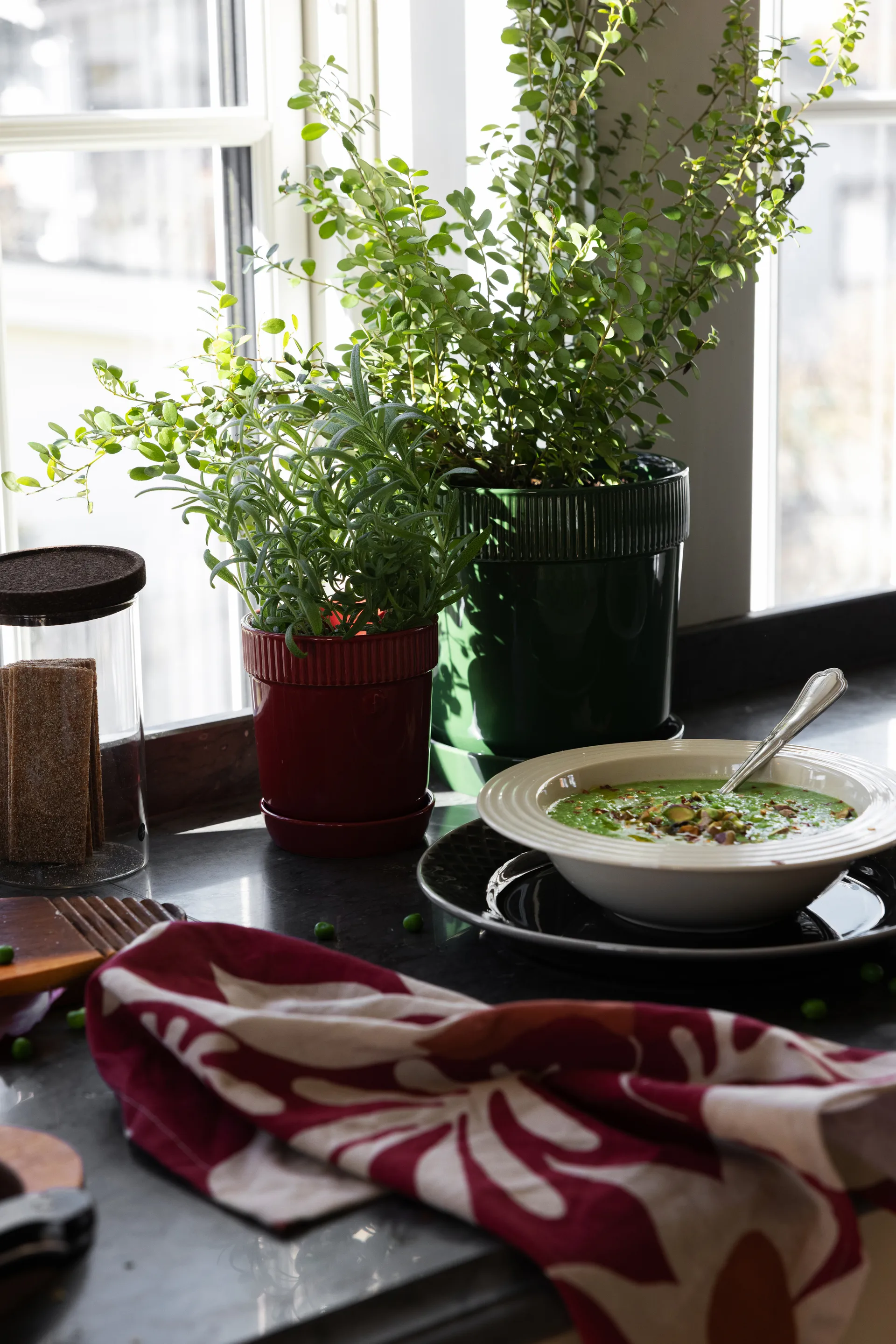 Edith kjøkkenhåndkle 50x70 cm 2-pakning, Vinrød Sagaform